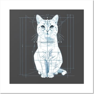 Puuurfect Blueprint: Decoding Nature's Cat-tastic Design Posters and Art